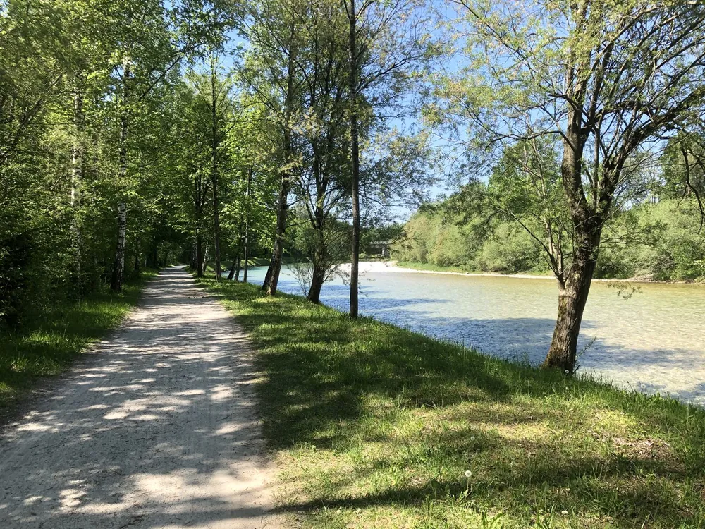 Radweg an der Isar